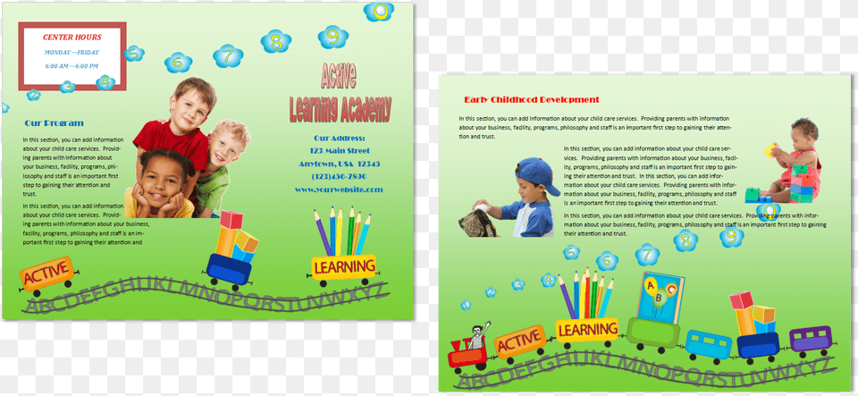 Day Care Flyers Child Care Brochure, Poster, Advertisement, Person, Boy Free Png Download