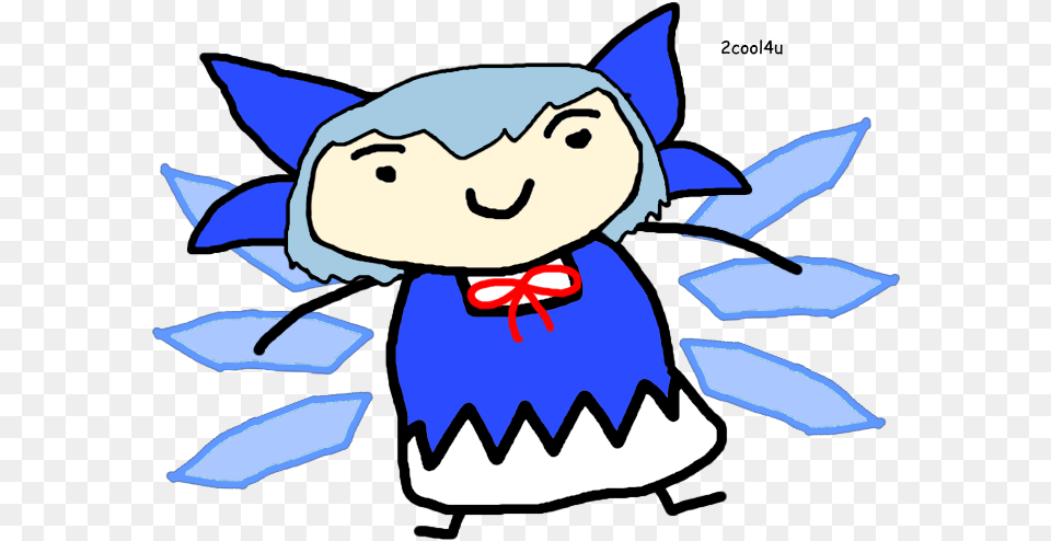 Day Cirno But My Drawing Skills Are Cartoon, Face, Person, Head, Publication Png