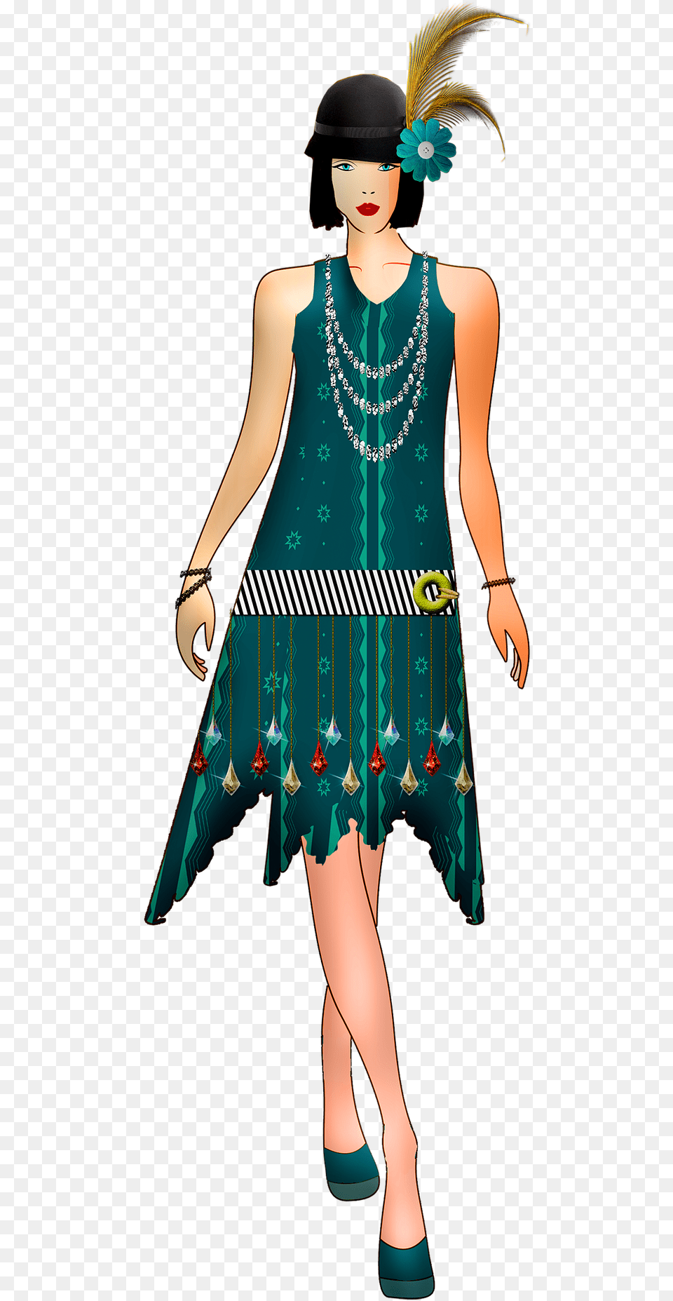 Day Dress, Clothing, Accessories, Person, Pattern Free Png Download