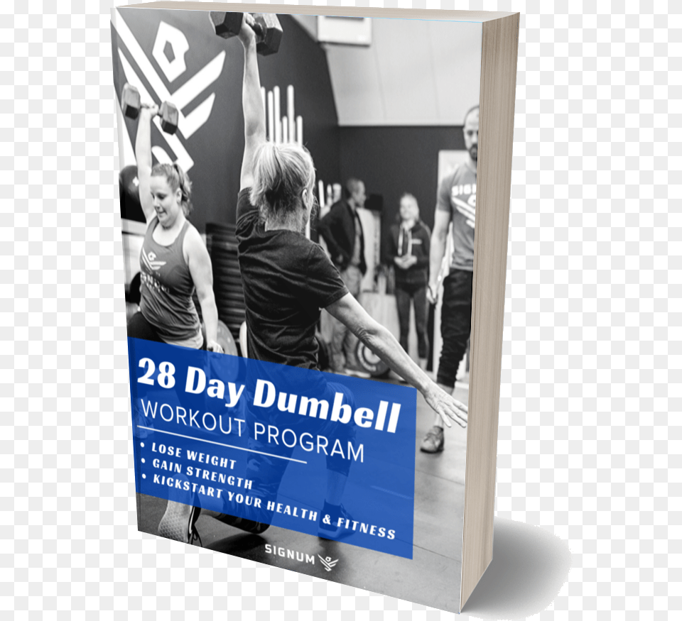 Day Dumbbell Workout Program Banner, Advertisement, Poster, Adult, Person Png Image
