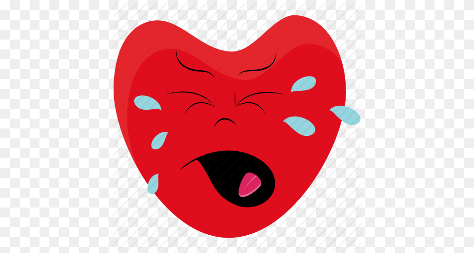 Day Emoji Emoticon Heart Love Sad Valentines Icon, Body Part, Mouth, Person, Tongue Free Png Download