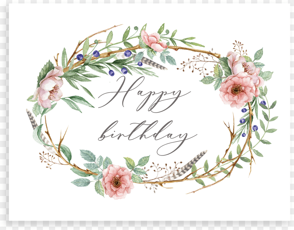 Day Floral Wreath, Greeting Card, Envelope, Mail, Rose Png Image