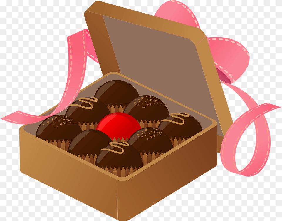 Day Gift Of Chocolate Clipart, Box, Dessert, Food, Treasure Free Png