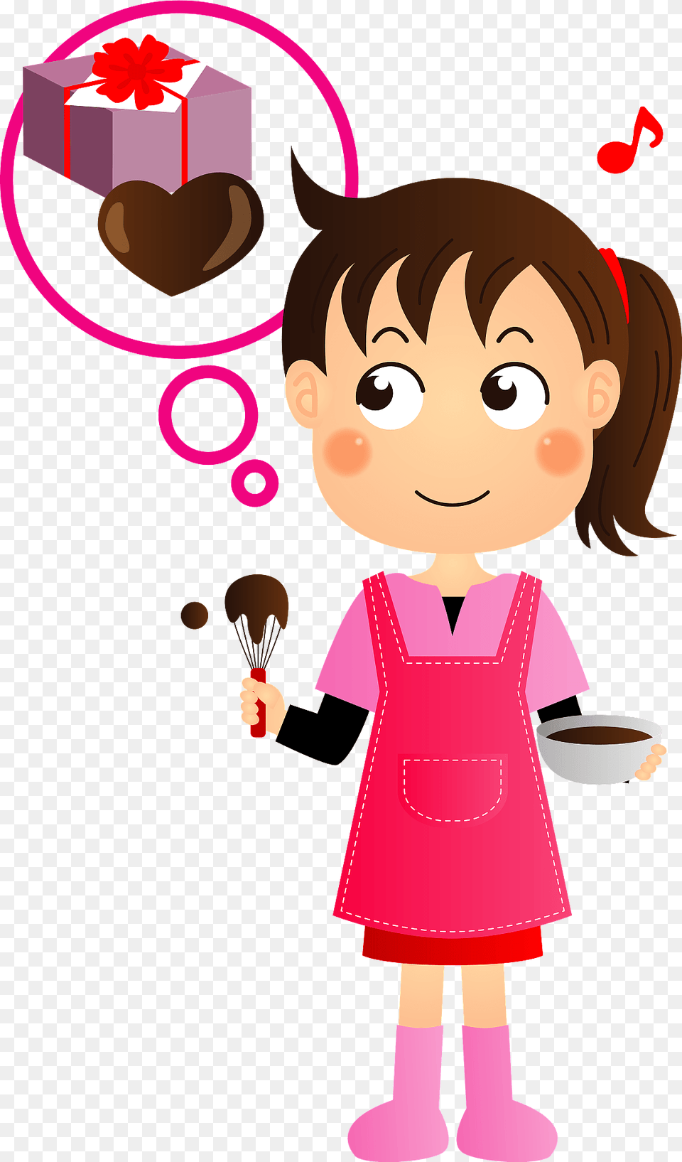 Day Girl Making Chocolate Clipart, Baby, Person, Cleaning, Face Free Png