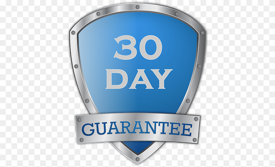 Day Guarantee Shield Emblem, Logo, Armor, Symbol Free Transparent Png