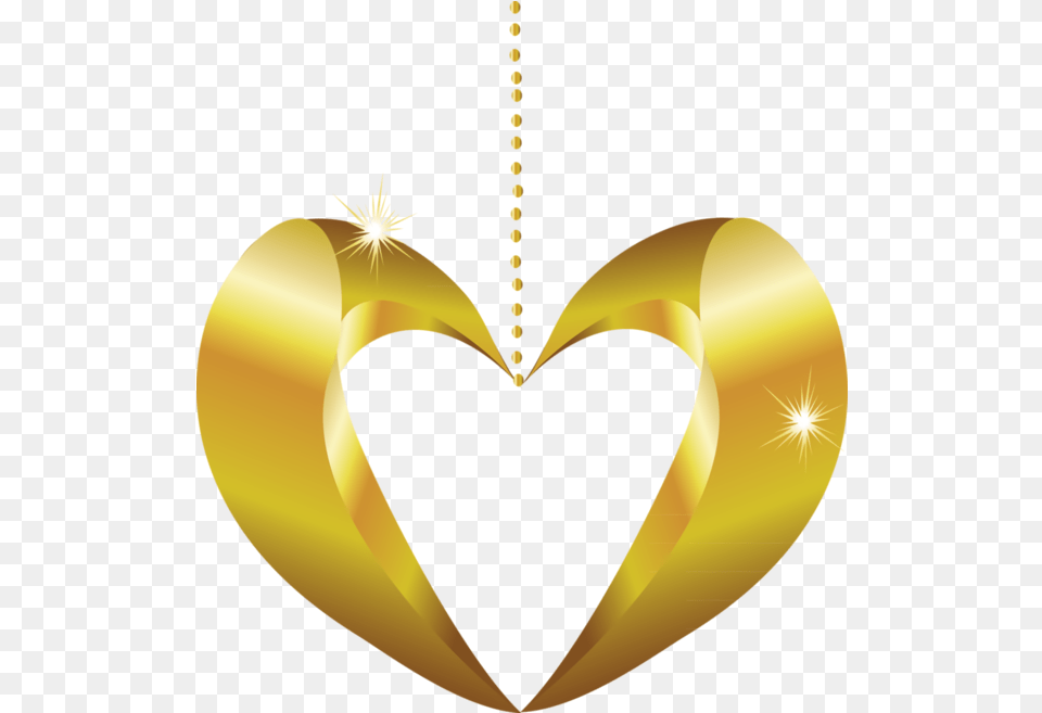 Day Heart Yellow For Valentine Heart, Gold Free Transparent Png
