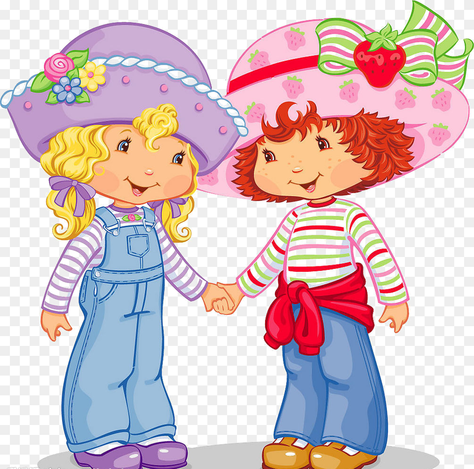Day National Best Friend Strawberry Shortcake And Friend, Clothing, Hat, Baby, Person Free Transparent Png