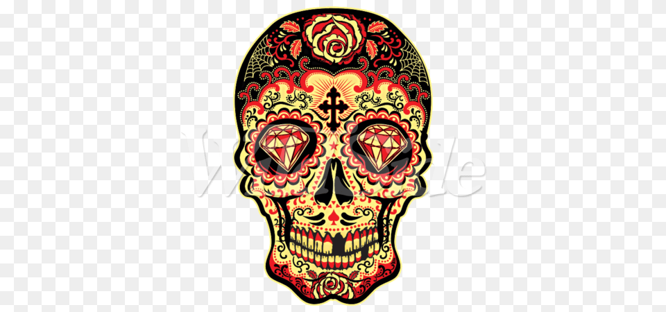 Day Of Dead Sugar Skull, Adult, Bride, Female, Person Free Transparent Png
