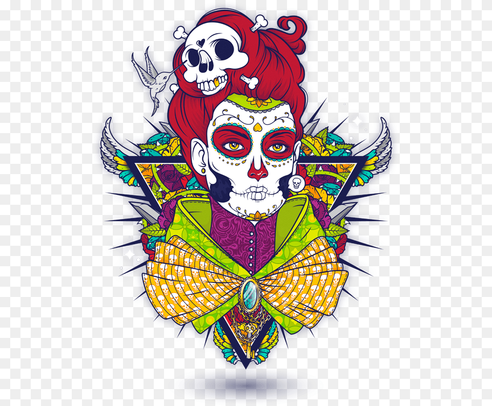 Day Of The Dead, Person, Baby, Art, Head Free Png Download
