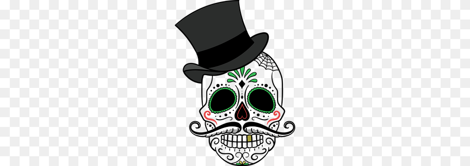 Day Of The Dead Clothing, Hat Free Png