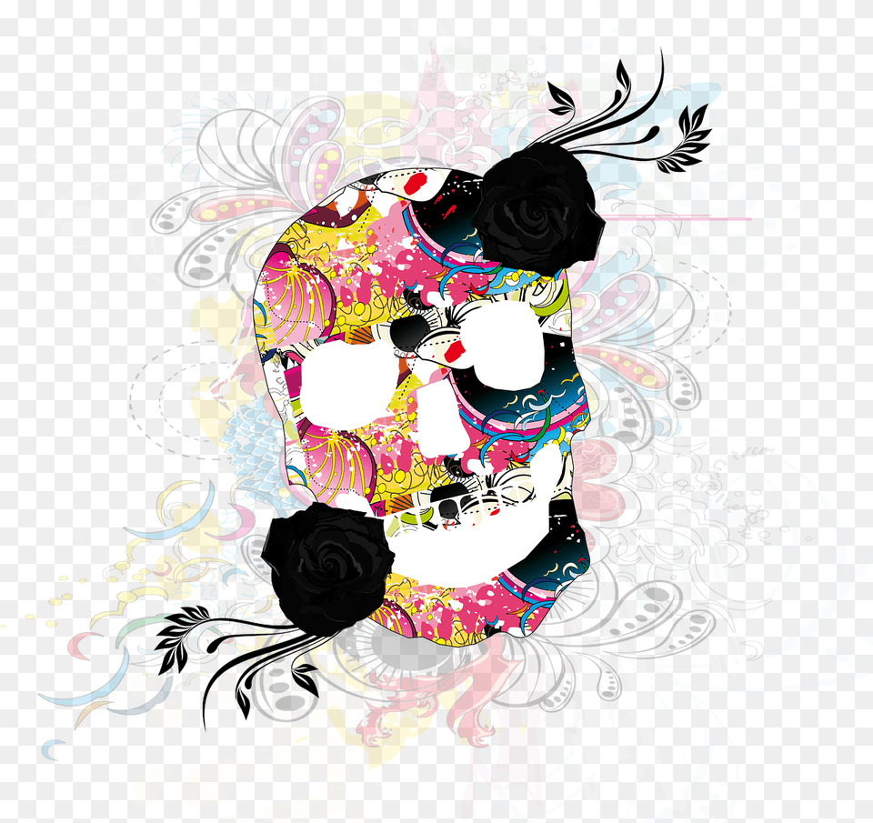 Day Of The Dead, Art, Floral Design, Graphics, Pattern Free Transparent Png
