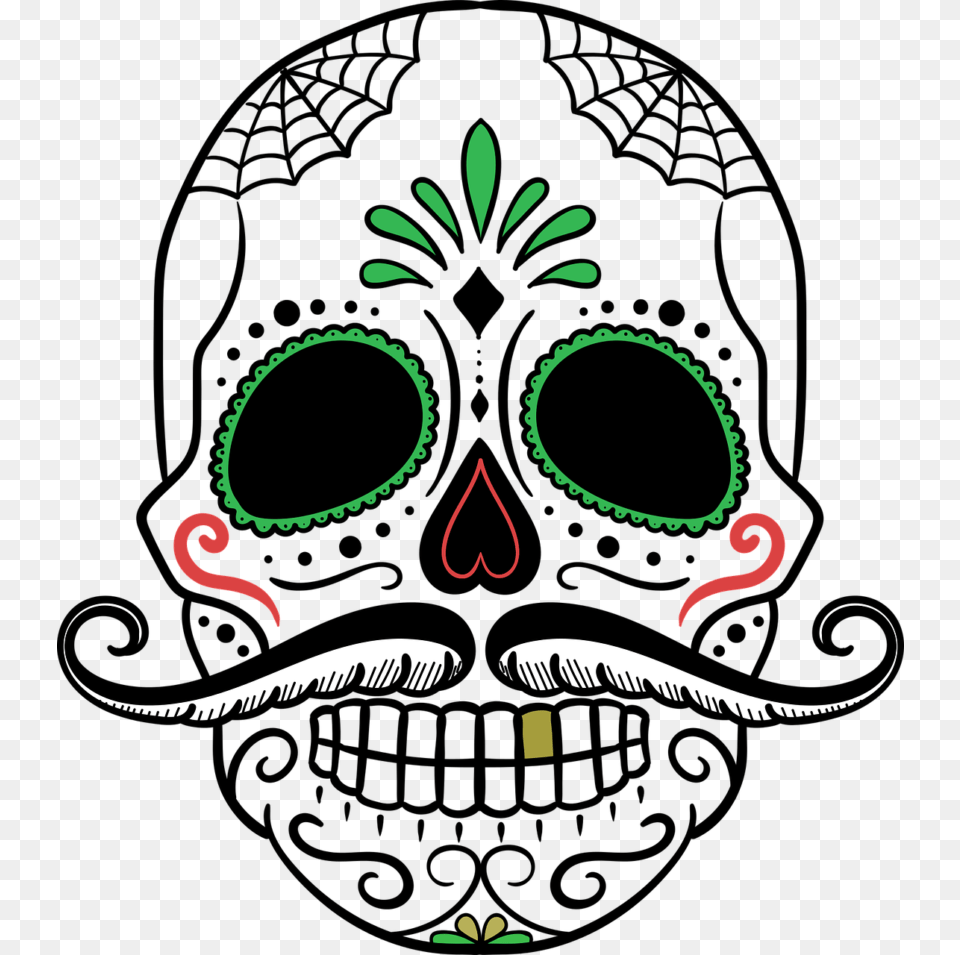Day Of The Dead Art A Gallery Of Colorful Skull Art Celebrating Free Transparent Png