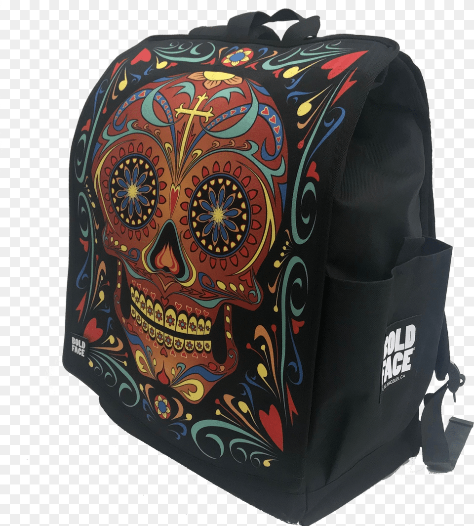 Day Of The Dead Dia De Los Muertos Sugar Skull Backpack Sugar Skull Leather Backpack Png