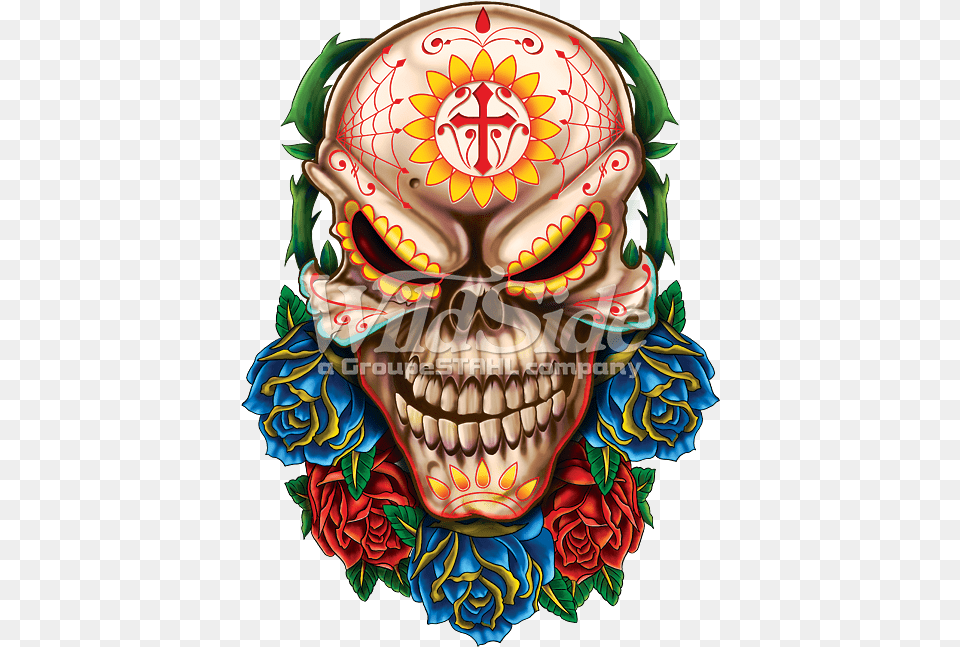 Day Of The Dead Evil Skull, Art, Graphics, Birthday Cake, Cake Png Image