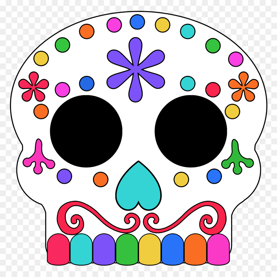 Day Of The Dead Masks Sugar Skulls Printable, Food, Sweets Free Png Download