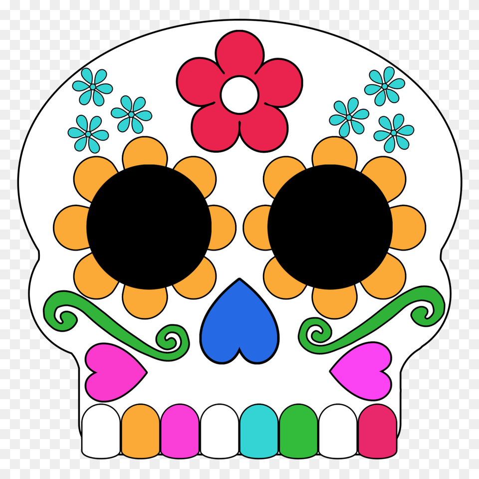 Day Of The Dead Masks Sugar Skulls Printable Free Png