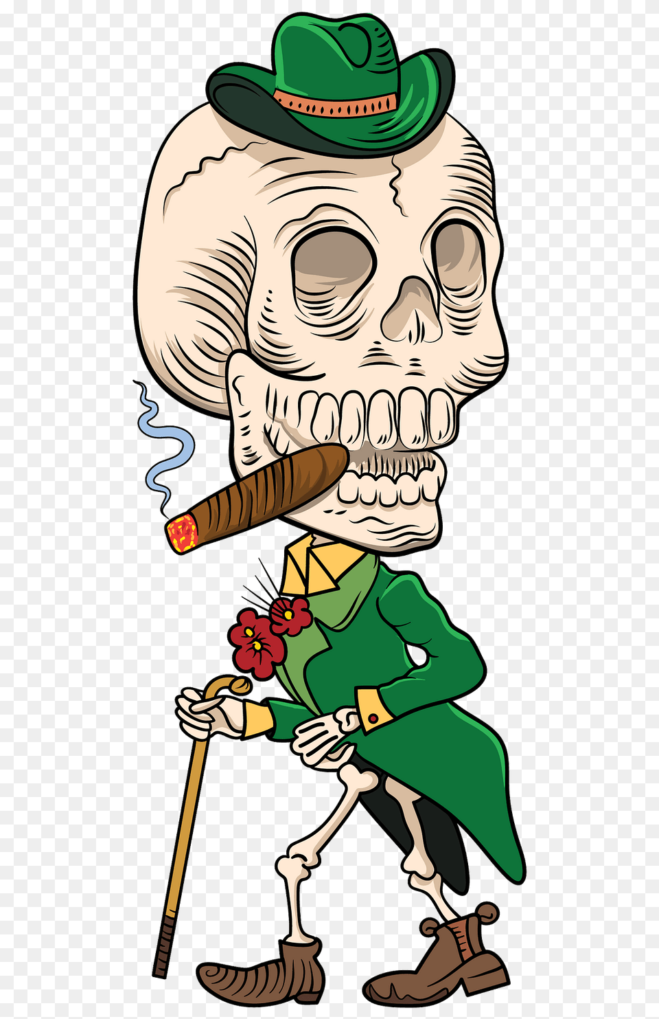 Day Of The Dead Skeleton Clipart, Person, Clothing, Hat, Face Png