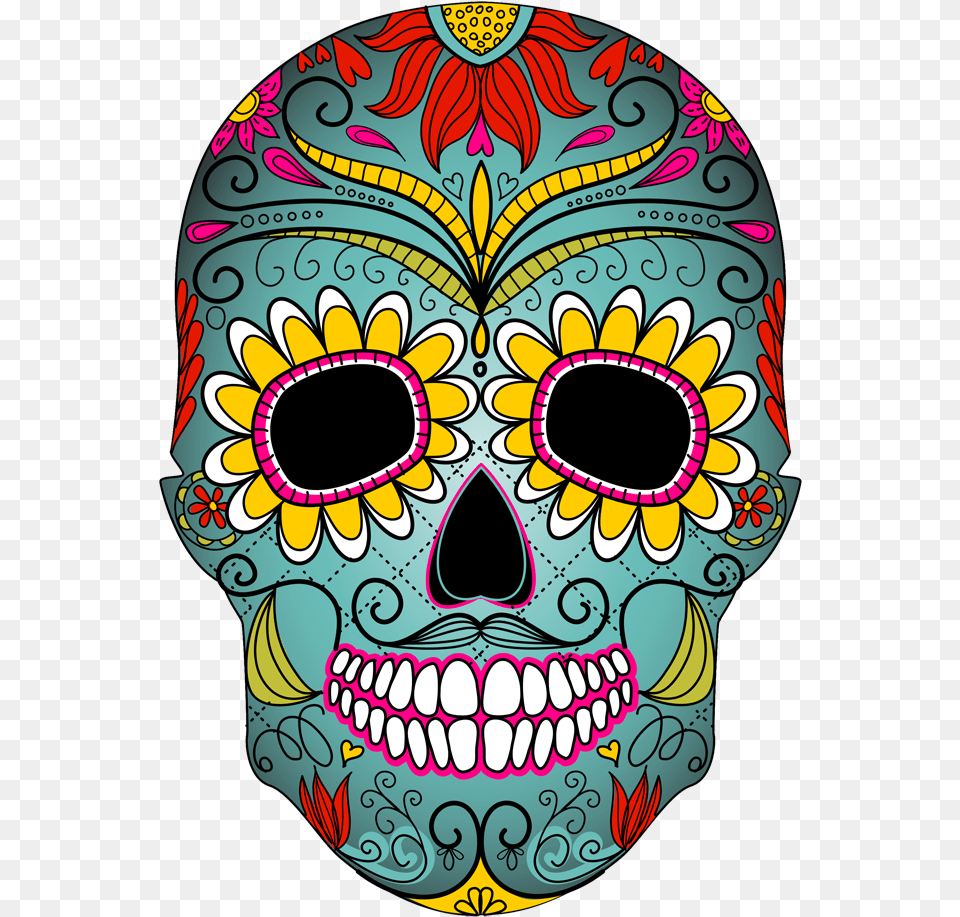 Day Of The Dead Skull Day Of The Dead Culture Mask, Art Png