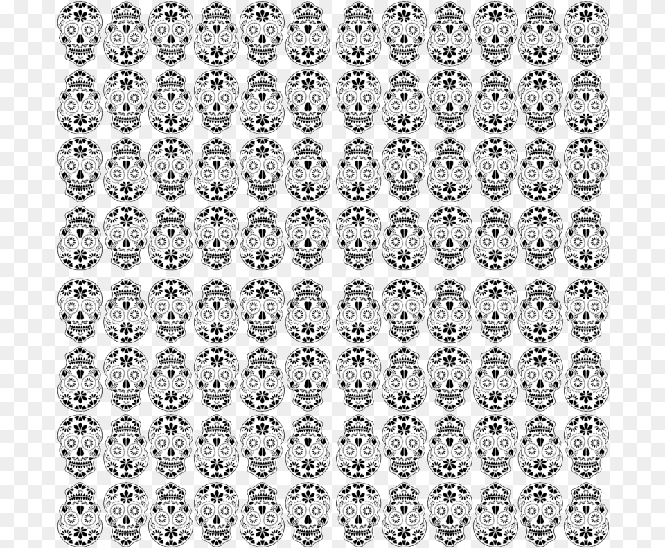 Day Of The Dead Skull Skull Pattern, Accessories, Art Free Transparent Png