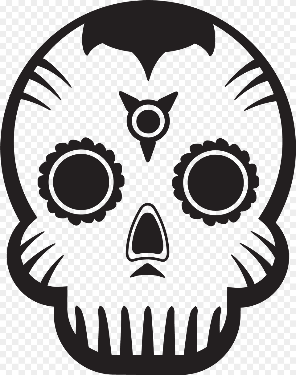 Day Of The Dead Skulls Skull Simple Day Of The Dead, Mask Free Transparent Png