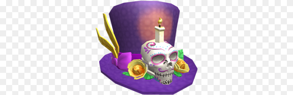 Day Of The Dead Tophat Roblox Wikia Fandom Candle, Birthday Cake, Cake, Cream, Dessert Png Image