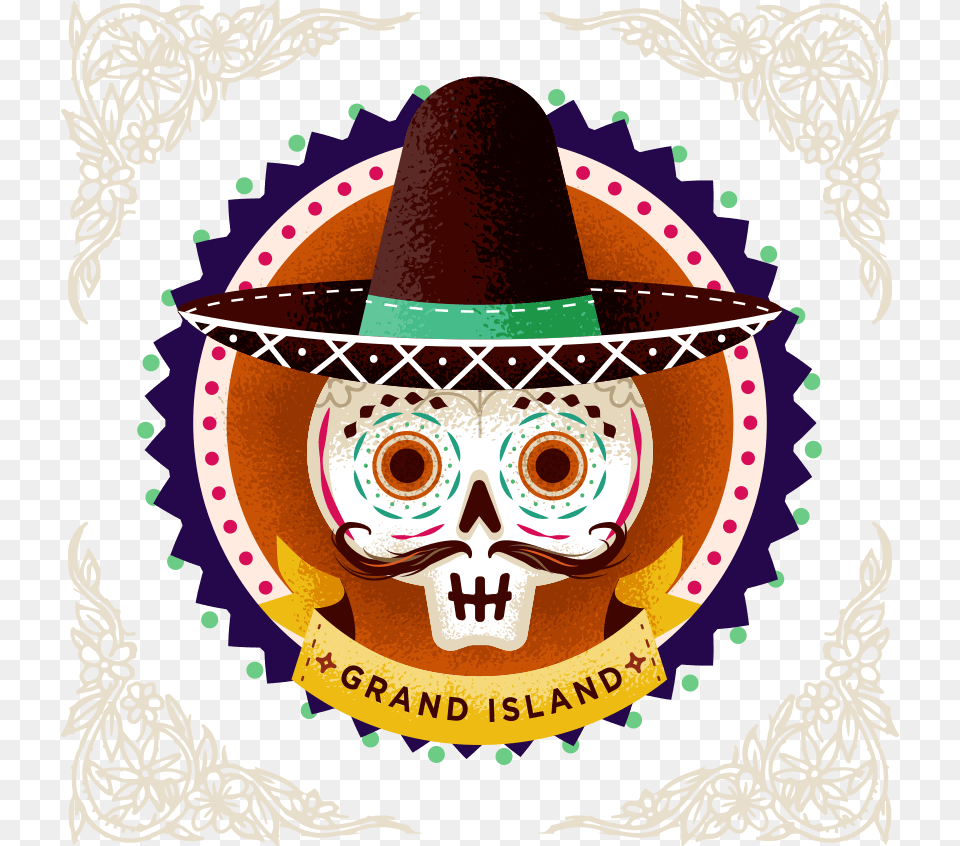 Day Of The Dead Website, Clothing, Hat, Sombrero, Face Free Png Download