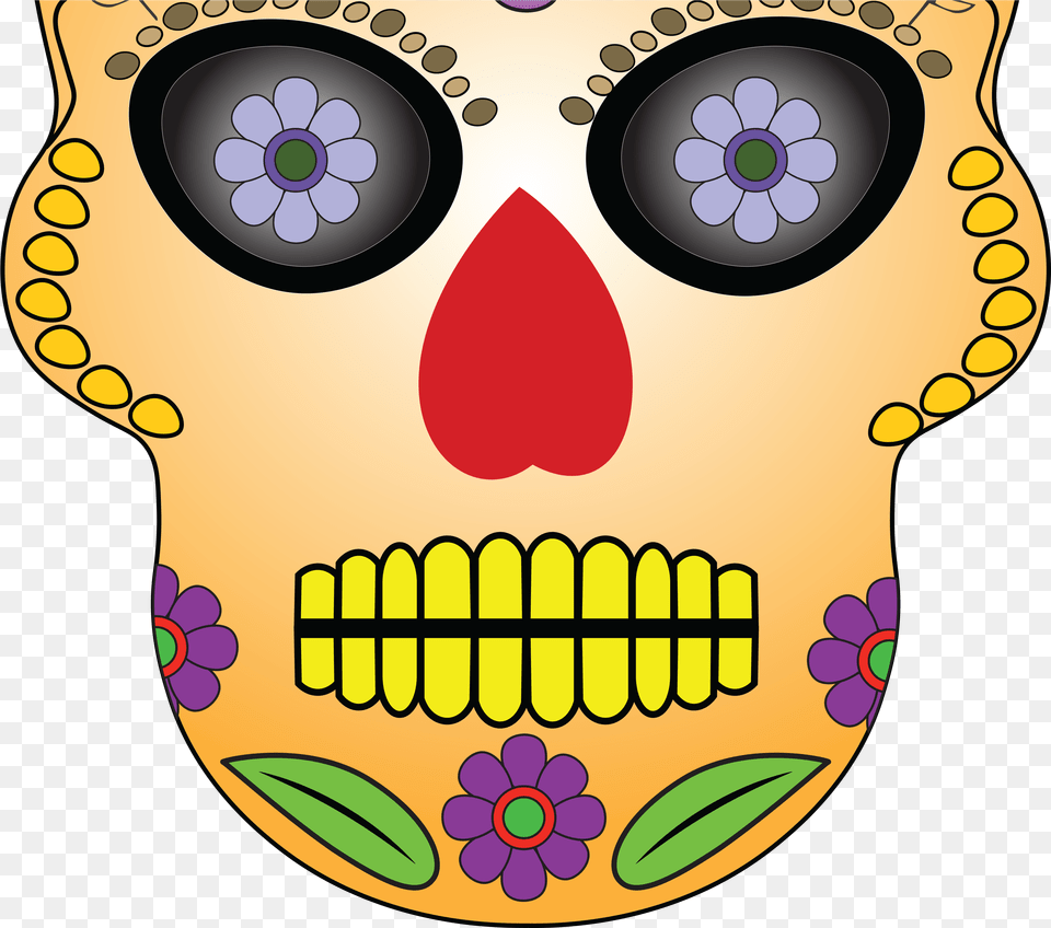 Day Of The Dead Yellow, Art, Graphics, Pattern, Face Png Image