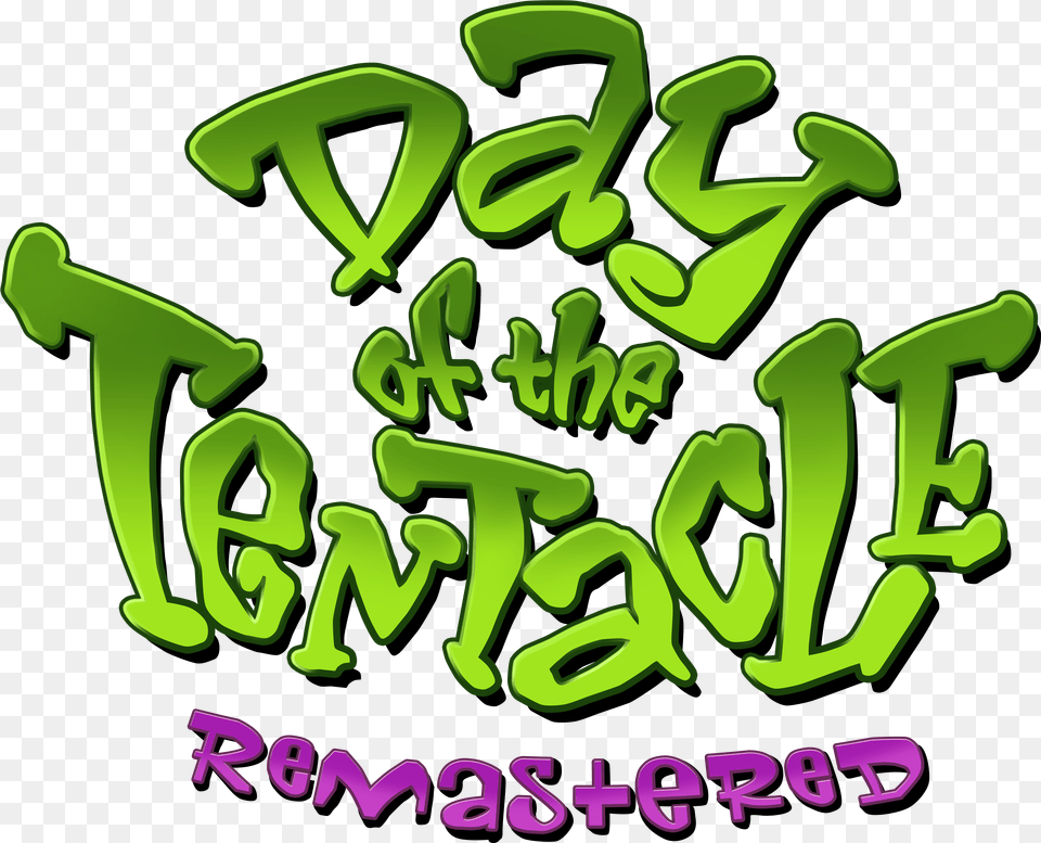 Day Of The Tentacle Remastered Logo Day Of The Tentacle Title, Green, Text, Dynamite, Weapon Free Transparent Png