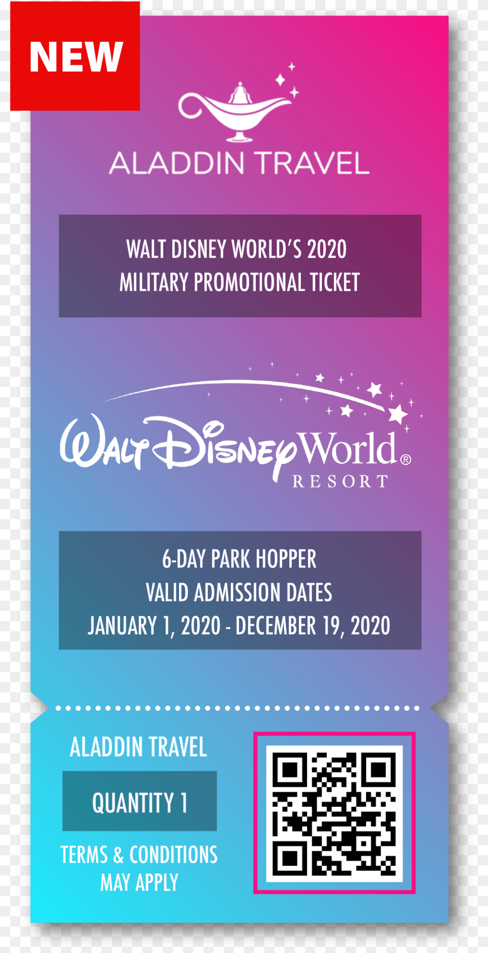 Day Park Hopper Disney Ticket, Advertisement, Poster, Qr Code, Text Png