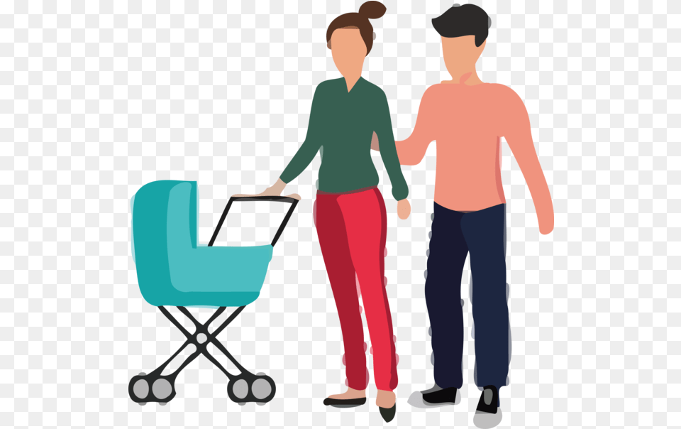 Day People Shopping Cart Conversation Holding Hands, Pants, Clothing, Walking, Person Png