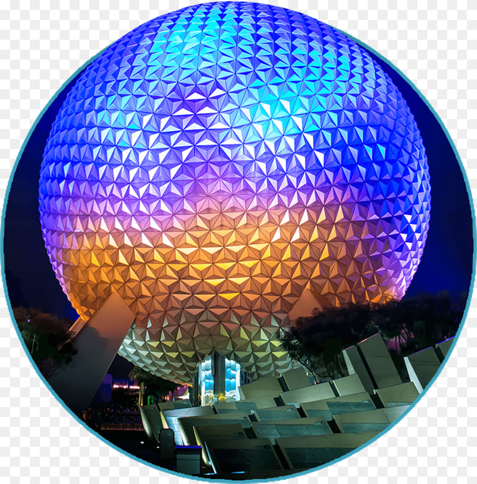 Day Plan To Epcot Theme Park Orlando Florida Disney World Epcot, Architecture, Building, Photography, Planetarium Png
