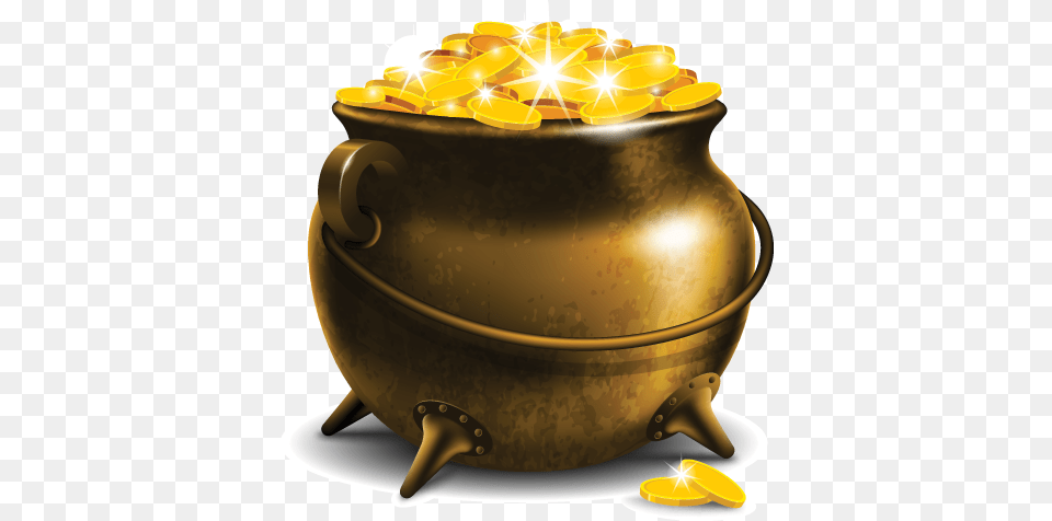 Day Pot Of Gold Transparent Pot Of Gold, Birthday Cake, Food, Dessert, Cream Png