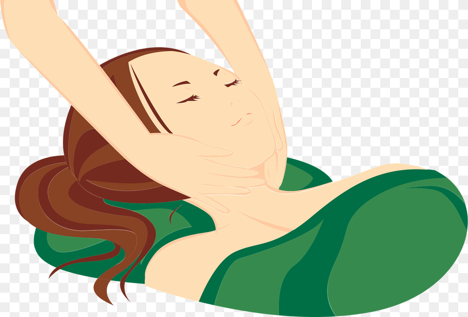 Day Spa Massage Clipart, Person, Body Part, Face, Neck Free Png