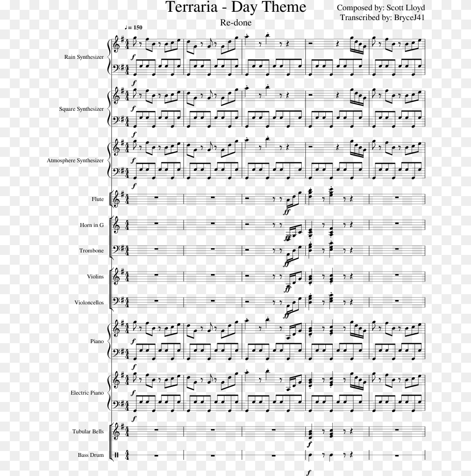 Day Theme Sheet Music Composed By Composed By Document, Gray Free Png