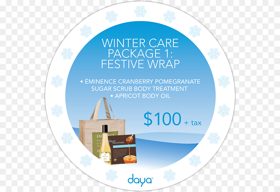 Daya Circle Winter Care Packages Fb, Bag, Advertisement, Poster, Tote Bag Png