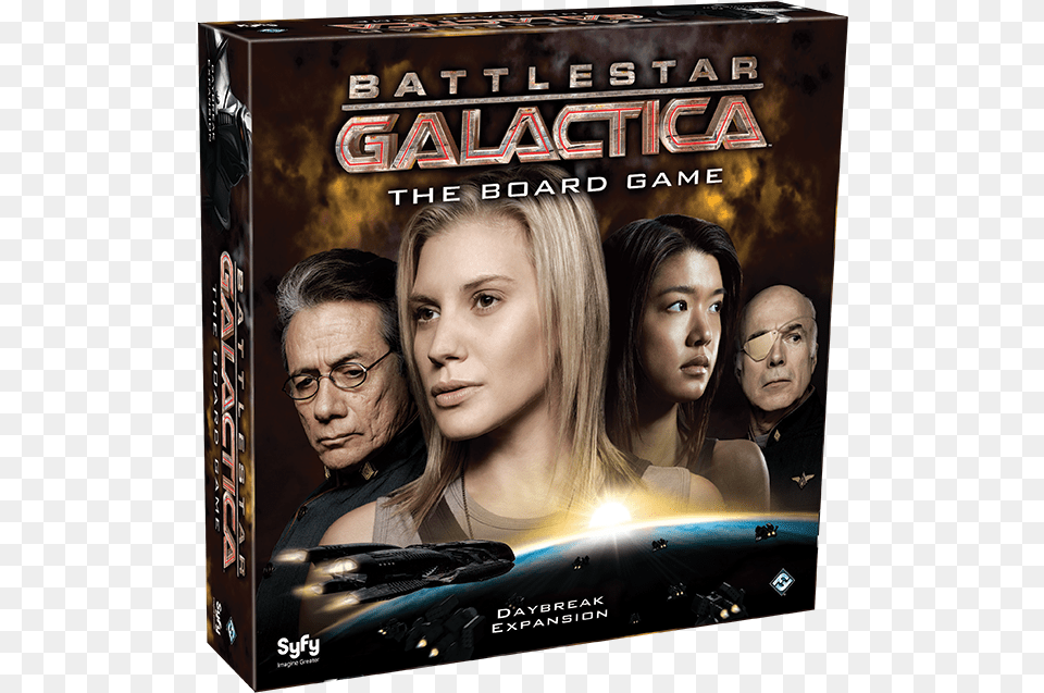 Daybreak Fantasy Flight Games Battlestar Galactica Daybreak Expansion, Advertisement, Poster, Woman, Adult Free Png Download
