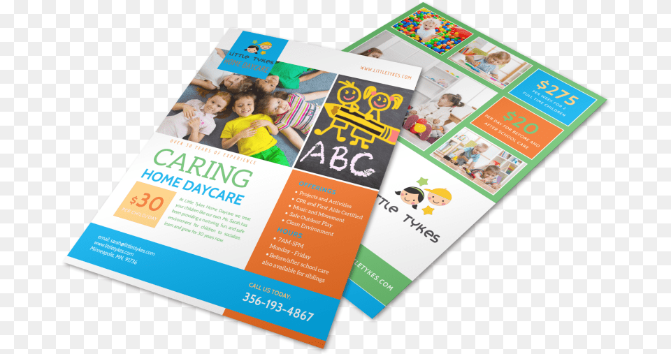 Daycare Flyer Flyer, Advertisement, Poster, Boy, Person Free Png
