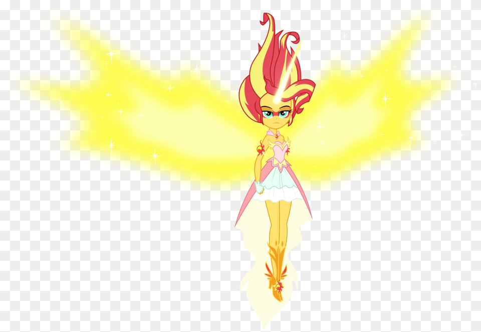 Daydream Shimmer Mlp Sunset Shimmer Phoenix, Person, Book, Comics, Publication Png Image