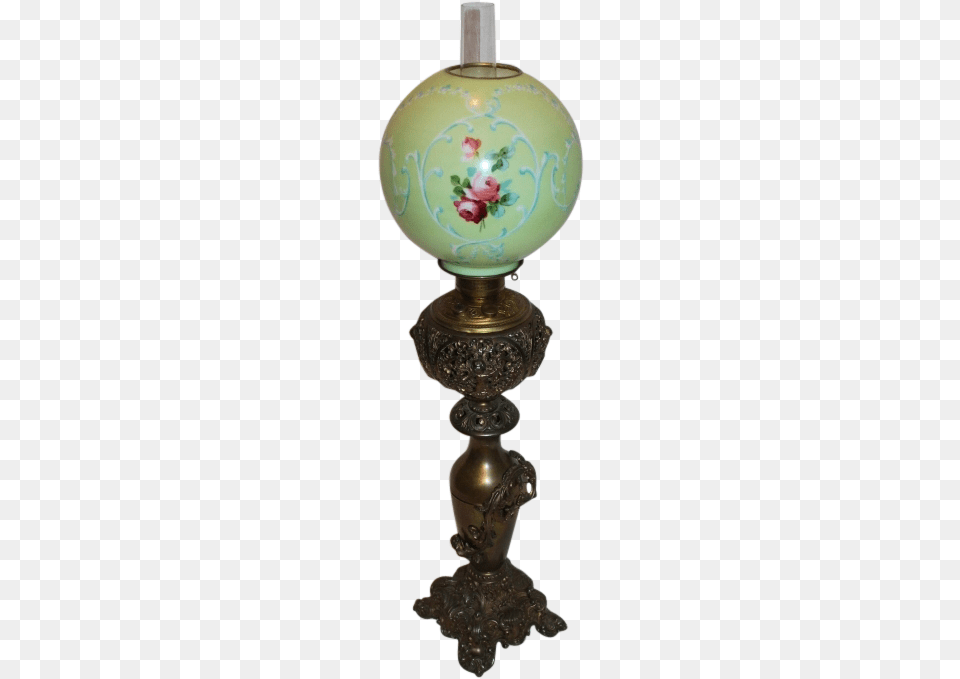 Daylight Victorian Banquet Lamp Old Original Shade Antique, Lampshade, Smoke Pipe, Table Lamp Free Png