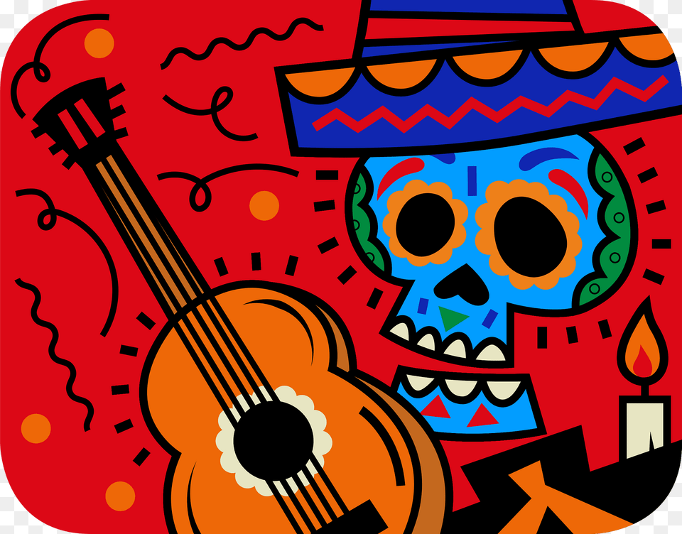 Dayofthedead Clipart, Art, Musical Instrument, Face, Head Free Transparent Png
