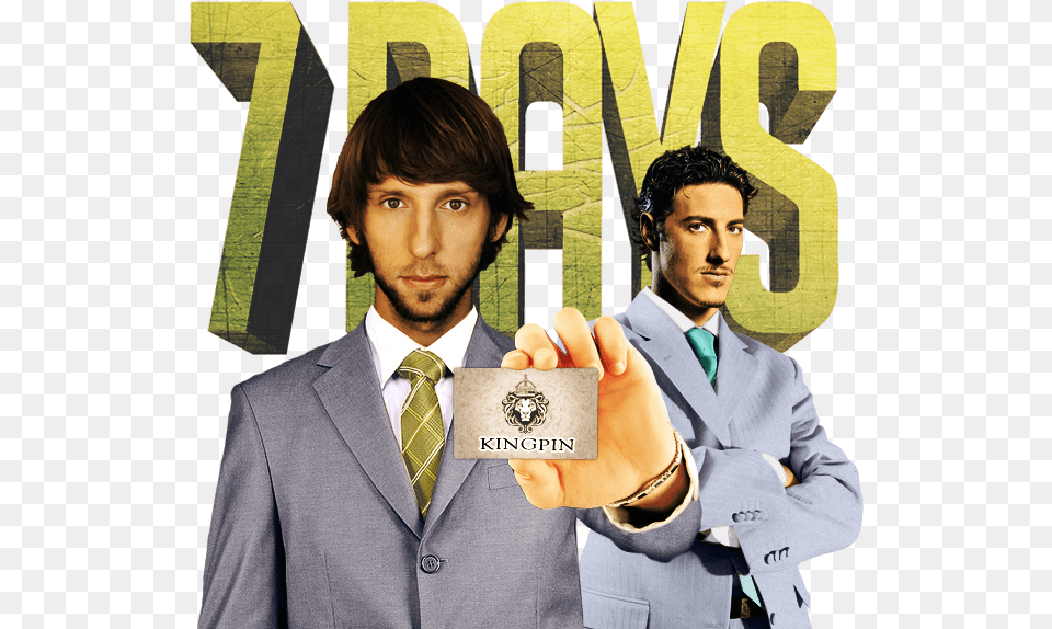 Days As A Kingpin Starring Joel David Moore Amp Eric Poster, Accessories, Suit, Tie, Formal Wear Free Png Download
