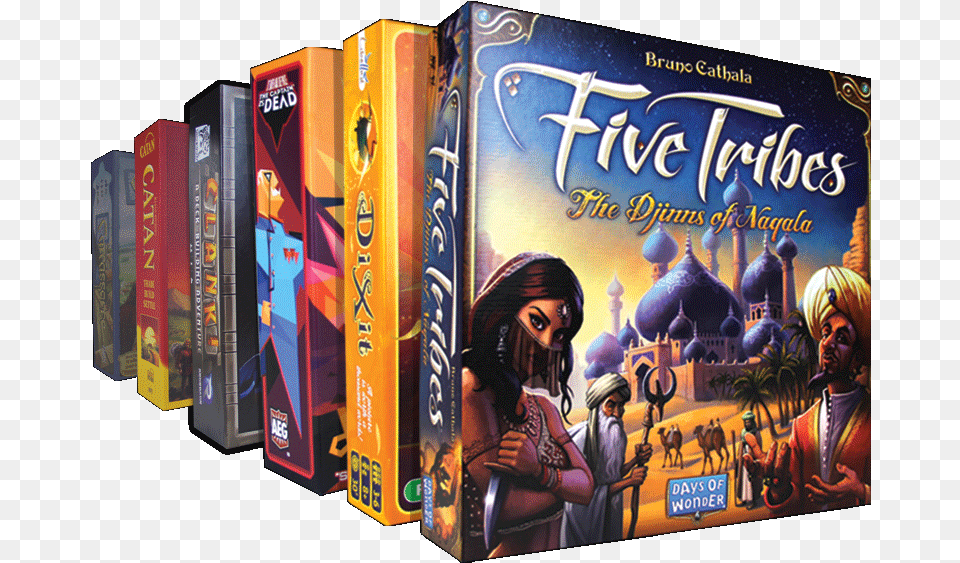 Days Of Wonder Five Tribes The Djinns Of Naqala, Book, Publication, Adult, Person Free Png Download