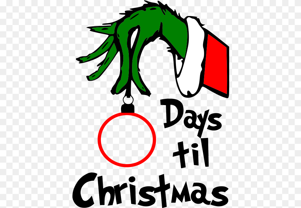 Days Till Christmas No Background Many Days Till Christmas, Green Png Image