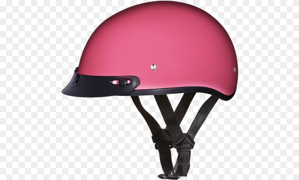 Daytona Helmets Motorcycle Half Helmet Skull Cap Hi Pink Dot Helmet, Clothing, Crash Helmet, Hardhat Free Png Download