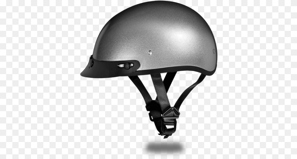 Daytona Metallic Silver Dot Skull Cap Motorcycle Half Motorcycle Skull Cap Helmet, Clothing, Crash Helmet, Hardhat Free Transparent Png