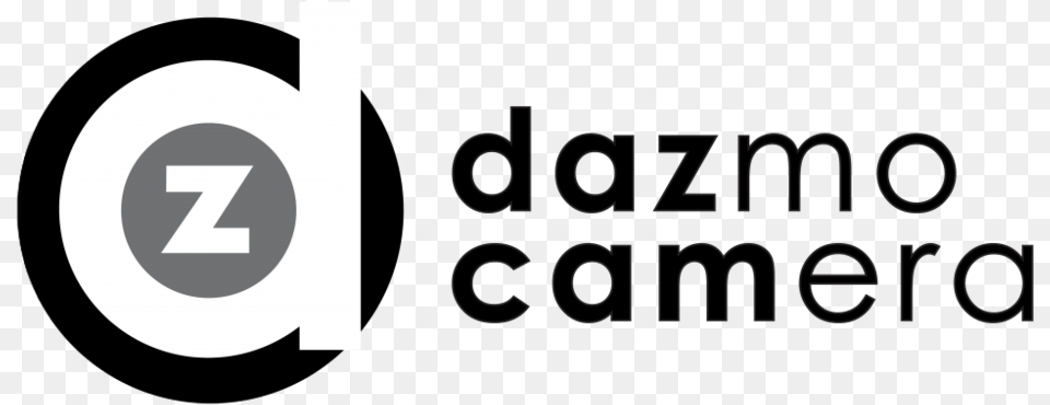 Dazmo Camera Black On White 01 Circle, Text, Logo Png Image