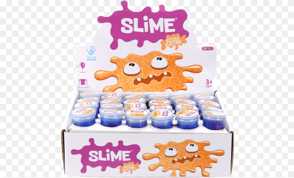Dazzle Electric Slime Animal Figure, Cream, Dessert, Food, Icing Png Image