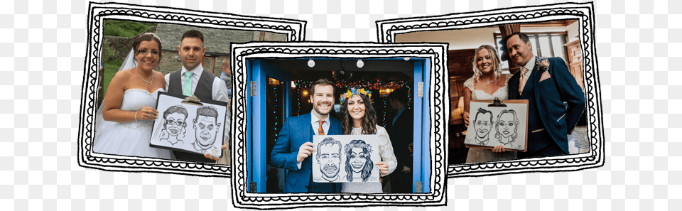 Dazzle Your Guests With Live Caricature Drawing As Picture Frame, Art, Collage, Man, Adult Free Png