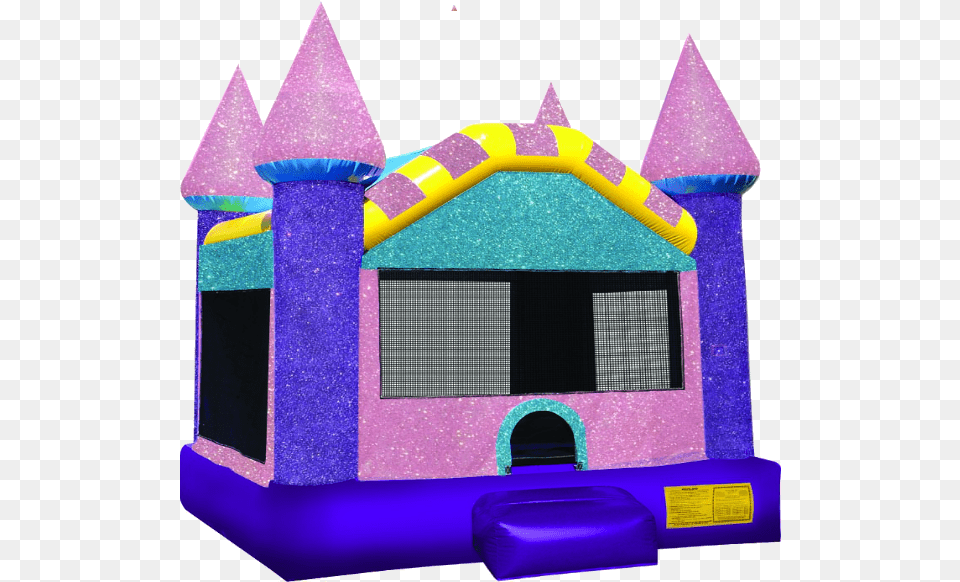 Dazzling Castle Bounce House Unicorn Bounce House Nj, Inflatable, Indoors Free Transparent Png