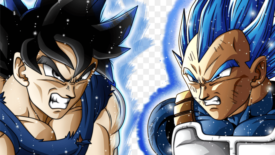 Dbs Episode 128 Spoilers Goku Ultra Instinct Y Vegeta Blue, Book, Comics, Publication, Baby Free Png